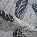 Окрашенная пряжа Жаккардовые Синели ткани с рисунком в виде листьев 